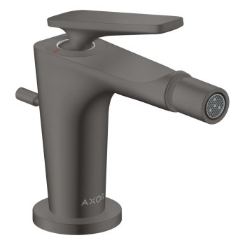 Baterie pentru bideu Axor Citterio C, cu ventil pop-up, crom negru periat